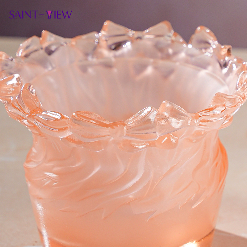 Ribbon Crystal Glass Sugar Bowl Jar Kitchen Wedding Items Home Products Dining Table Dessert Contain